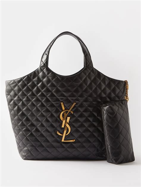 ysl big black tote|ysl denim tote.